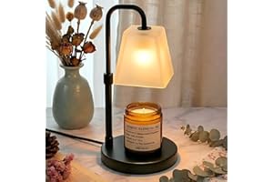 JIMEI Candle Warmer Lamp with Timer Electric Wax Warmer for Scented Wax Melt Warmer Light Melter for Jar Candles Dimmable Adj