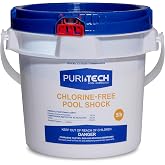 Puri Tech Pool Chemicals Chlorine‑Free Oxidizing Pool Shock &ndash; Fast‑Acting, Quick‑Dissolving Non‑Chlorine Shock for Swimming Pools, Safe to Swim in 15 Minutes &ndash; 5 lbs