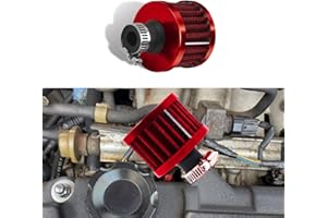 HAOBO 12mm Air Filter Intake Filter Breather, Small Engine Air Filter, Mini Universal Motor Cone Cold Clean Air Intake Filter Turbo Vent Breather, Car Accessories Car Filter Cover for Car Motorcycle