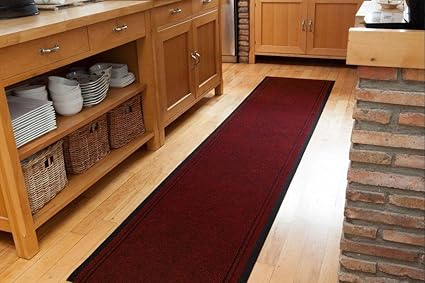 Amazon Com Extra Long Non Skid Red Hallway Entance Runner Mats