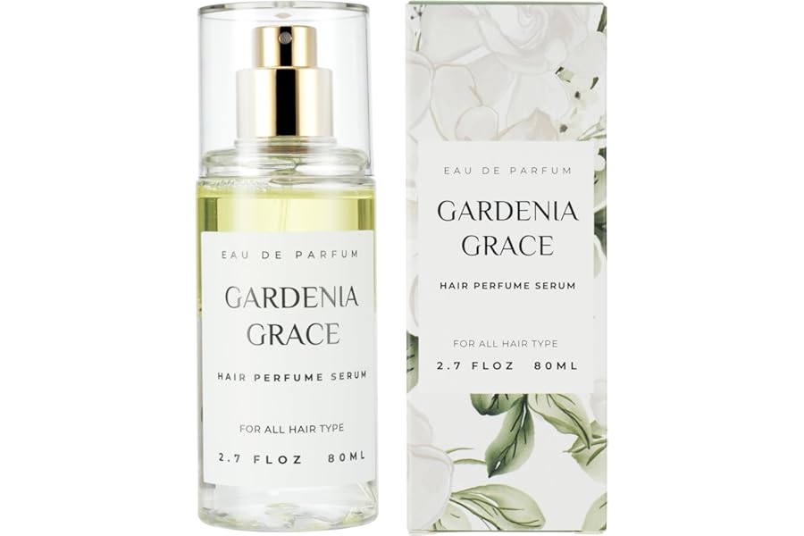 Hair Perfume for Women, Summer Lightweight Long Lasting Fragrance Mist – 3:7 Hydrating Serum Alcohol Free Formula, Argan Oil Scented Hair Spray with Keratin & Elastin (Gardenia Grace) 2.7 fl oz