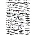 NewBrightBase Guns-Military Rifles Charts Fabric Cloth Rolled Wall Poster Print - Size: (36" x 24" / 20" x 13")