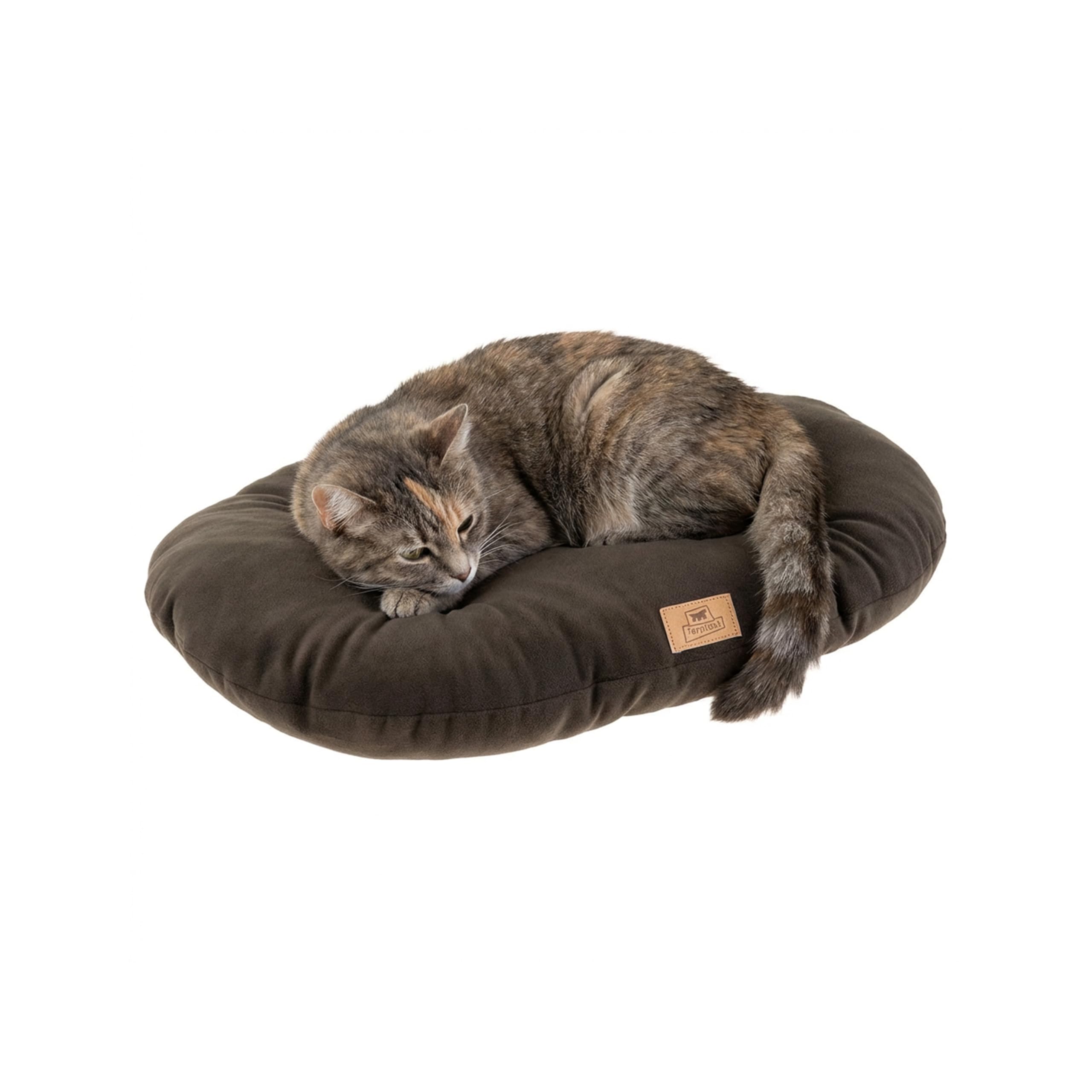 Ferplast Small Dog Bed Soft and Washable Cat Bed, Warm Microfleece Dog Mattress, 55 x 36 cm. Grey