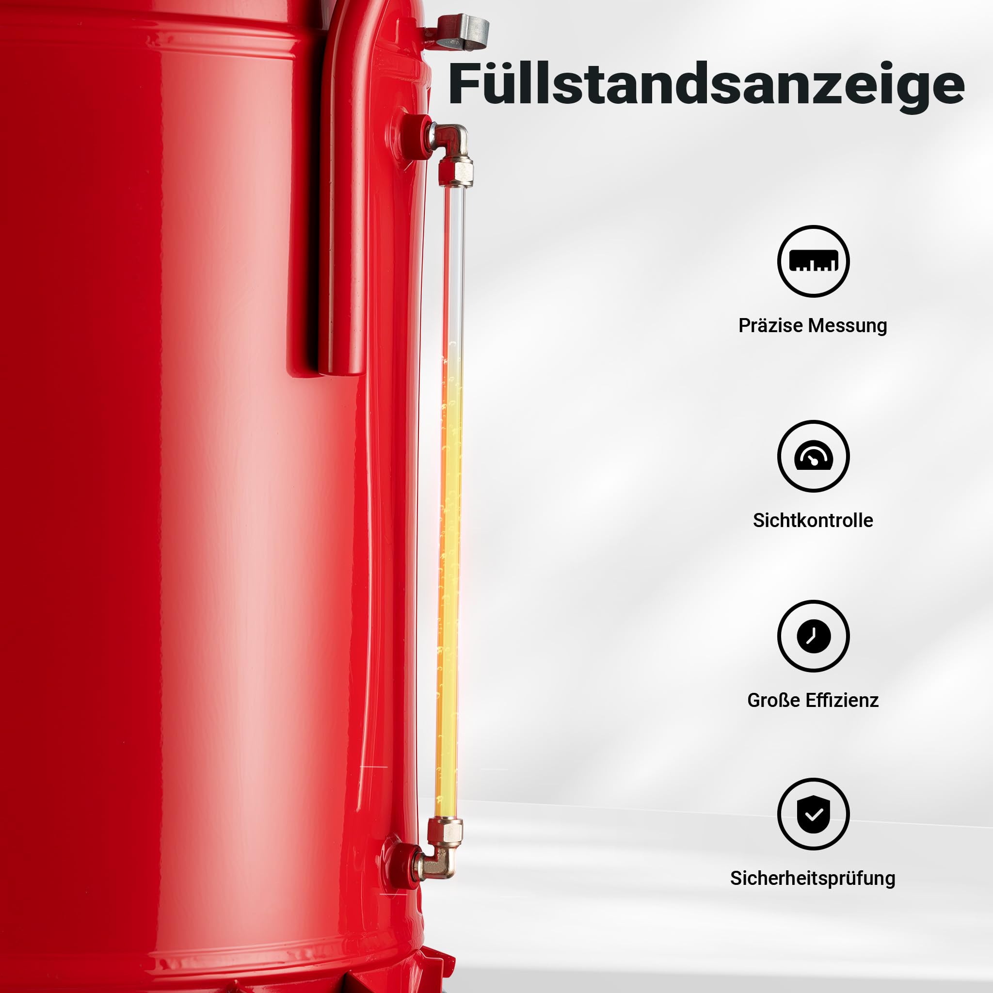 Wiltec Ölauffanggerät für 68l, höhenverstellbar 98-157cm mit 4-Rad-Fahrwerk, Entleerung mittels Luftdruck 7