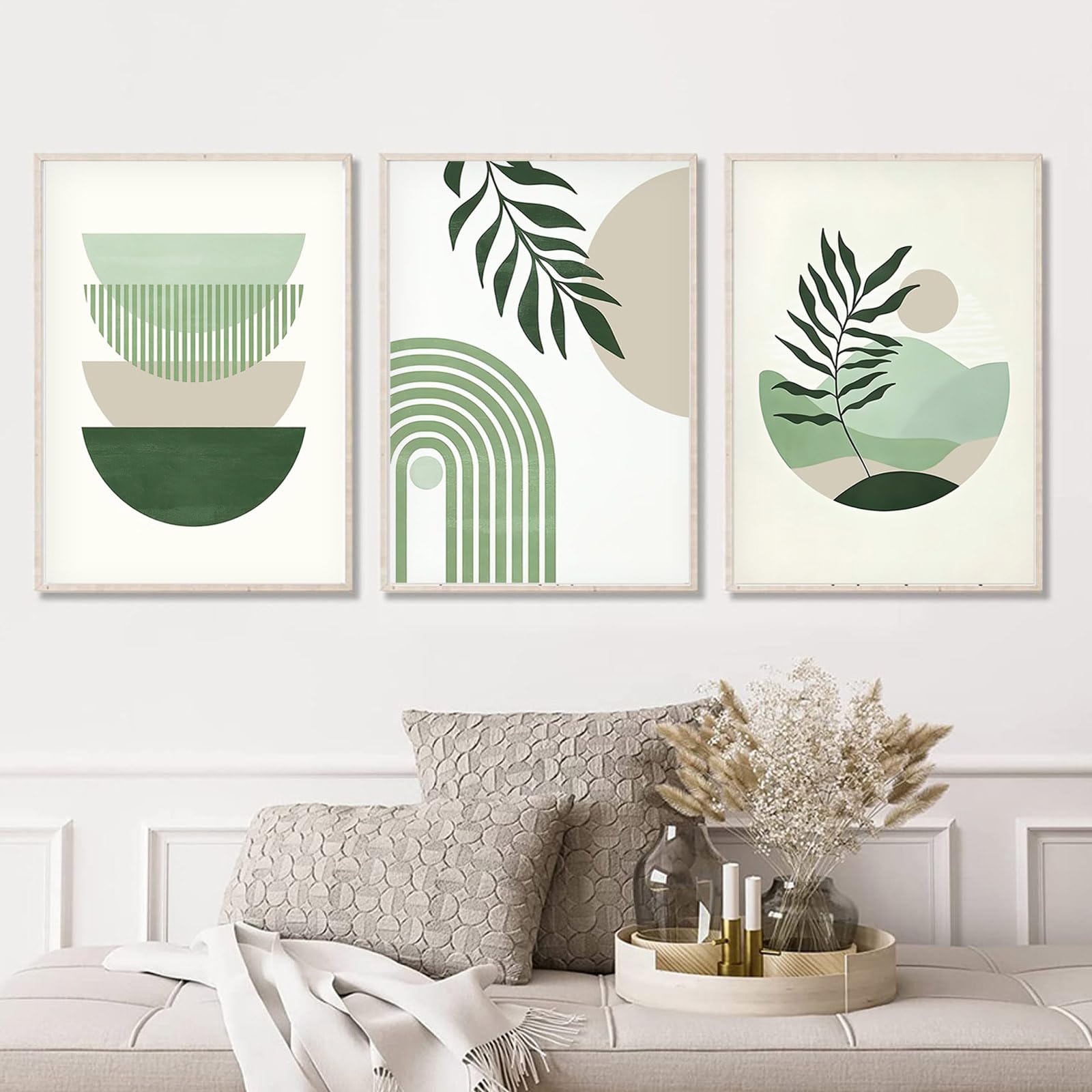 LXTOPN Abstract Line Art Prints, Set of 3 Minimalist Line Wall Art Poster, 15.7x23.6inch Boho Canvas Prints for Walls Living Room, Bedroom