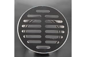 Jeffergarden Stainless Steel Floor Drain, AntiBlocking Drain Cover, Adjustable Clamp, Ideal for Outdoor Areas, Gardens and Ba