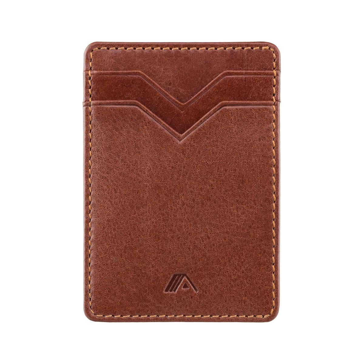 A-SLIM RFID Small Card Holder - Minimalist Front Pocket Wallet - Mens Leather Card Holder Wallet - Upright Credit Card Wallet - Jimi
