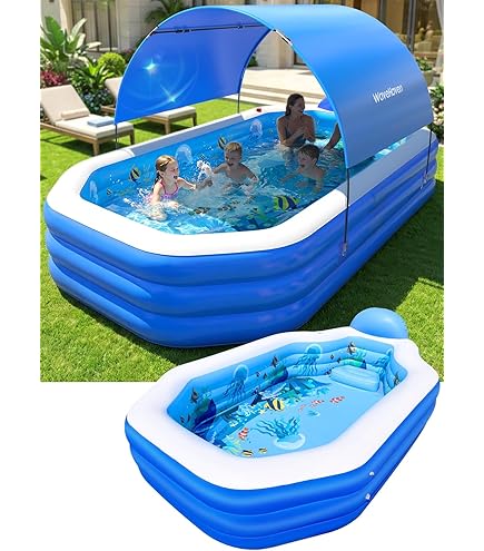 210ポータブルプール TIANZHU BLUEカラー FOLDING POOL Amazon.com: Large Foldable Swimming Pool - Collapsible Family