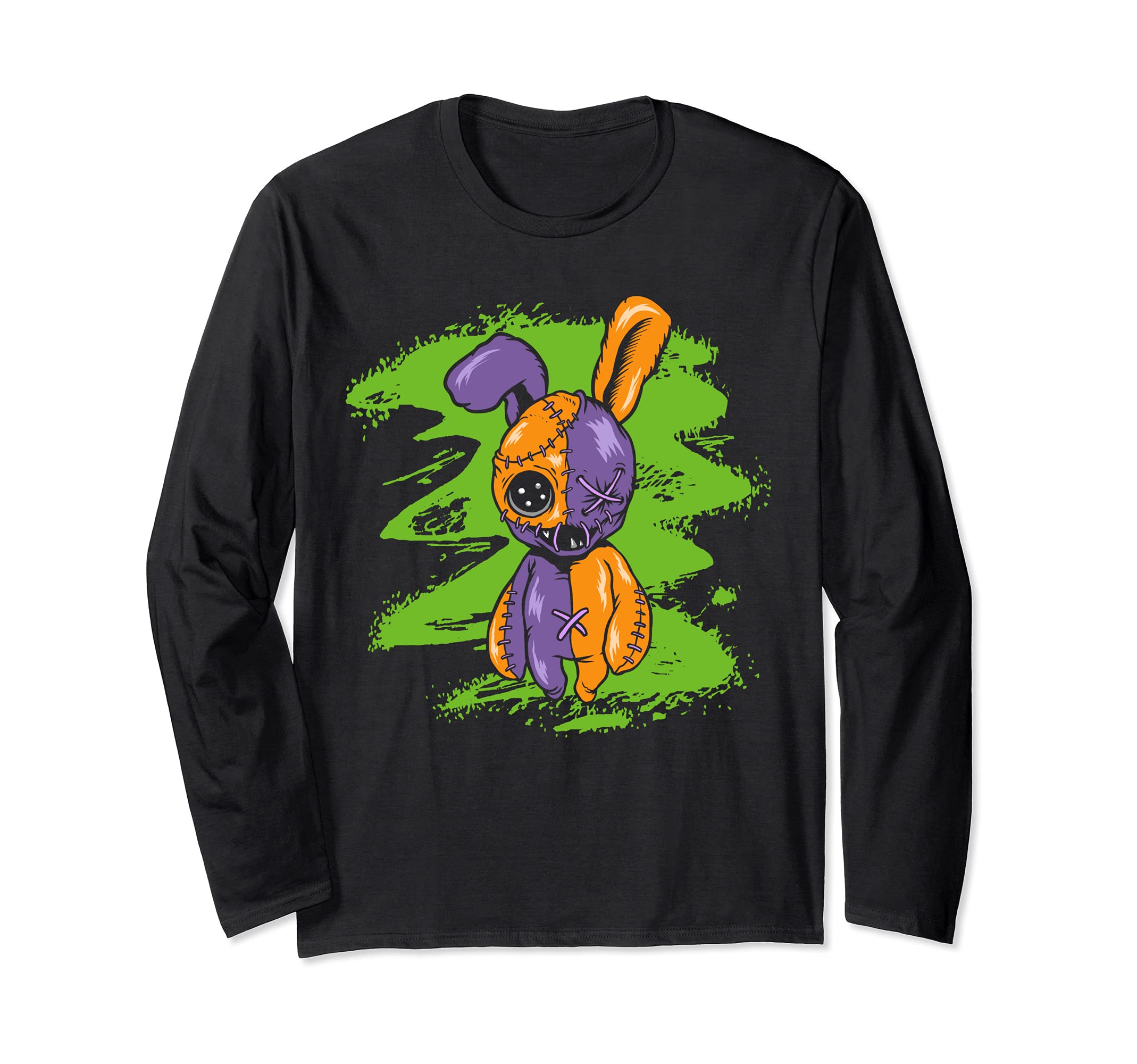 Bunny Rodent Rabbit Dolls Curse Witch Witchcraft Black Magic Long Sleeve T-Shirt