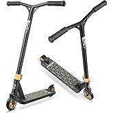 V2 Pro Trick Scooters, Stunt Scooter for Kids Ages 6-12 Years and Teens - Complete Beginner and Intermediate Freestyle BMX Scooter (Gold)