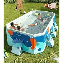 BOPEUY - Base Redonda Para Piscina De 370 Cm, Tapiz Antideslizante Exterior ¡Protector Del Suelo Y De La Piscina! (Color Negro)