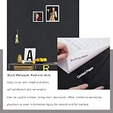Arthome Black Wallpaper Peel and Stick 43.5x610cm Matte Self Adhesive view 3