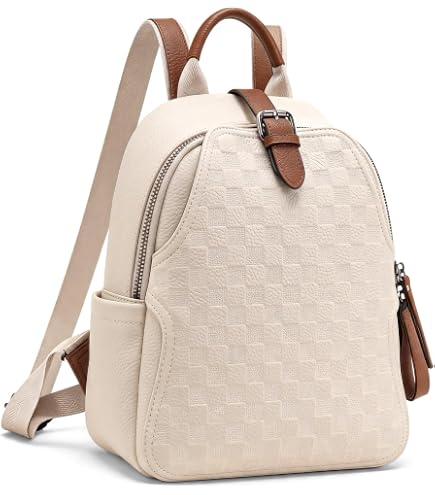 Amazon.com: Checkerboard Pink Black Plaid Backpack Purse for  display picture 1