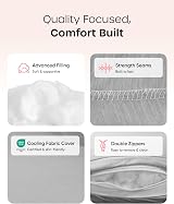 Nuliie Pregnancy Pillow U Shaped Full Body with Cooling Cover view 6