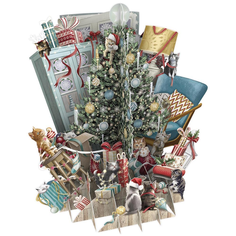 Paper D'Art Christmas Card (3D Card - Cats' Christmas) XTW029