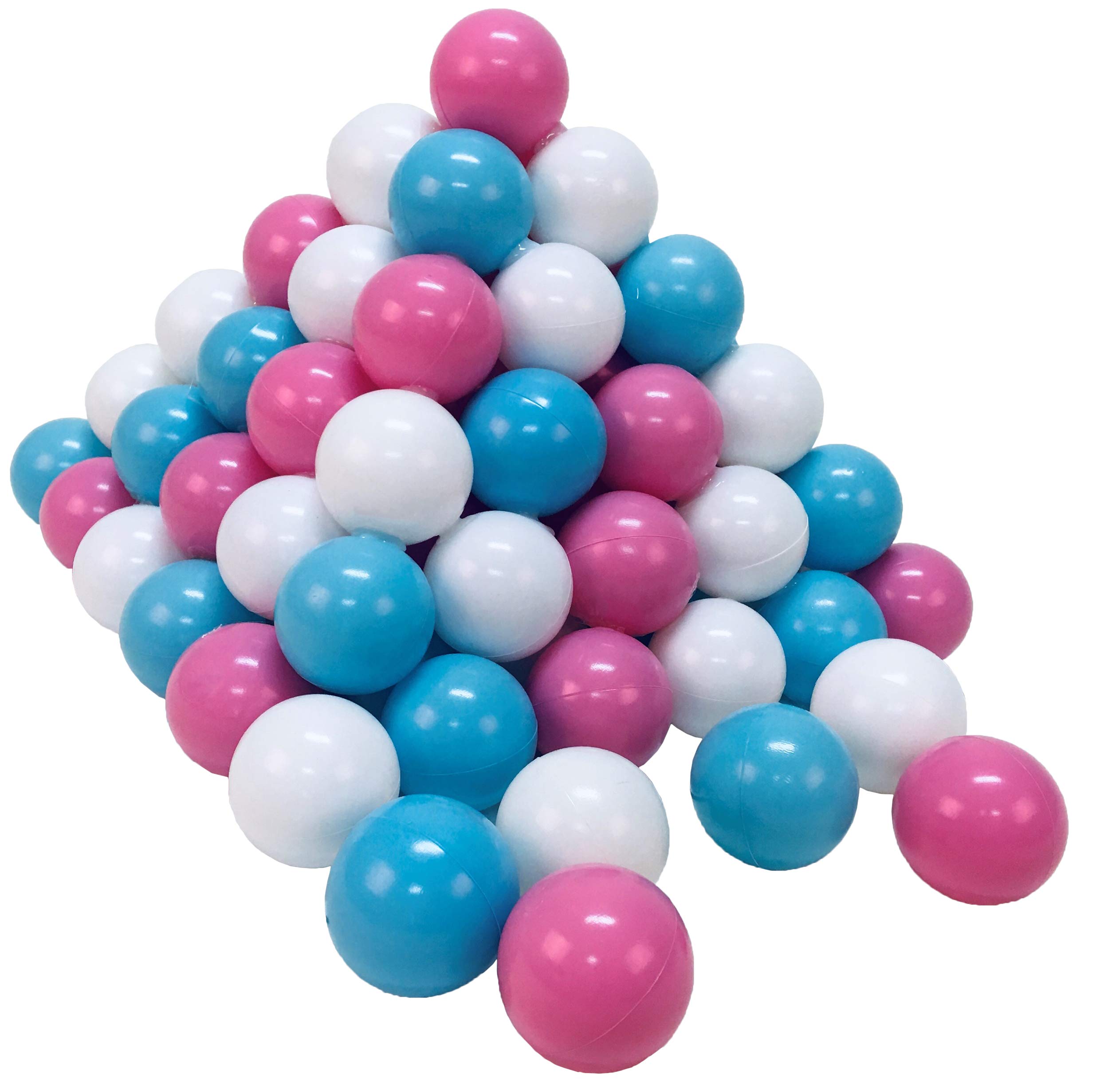 KNORRTOYS.COM 56740 100 Balls Set Diameter 6 cm No Dangerous Plasticisers TÜV Certified Rose/Cream/Light Blue