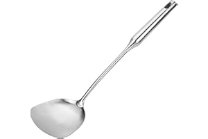 Betan Wok Spatula Stainless Steel Wide Spatula Turner for Cooking, 14.6 Inches