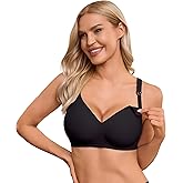 BRATUC Nursing Bras for Breastfeeding Seamless Wireless Support Maternity Bra Comfy Pregnancy Sleep Bralette with Extenders