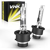 VHK for 2008 2009 2010 2011 2012 2013 Nissan Rogue Headlight Bulbs Low Beam | D2R HID Xenon, SV SL OEM 35W Headlamp, 26297-9B90A, 6000K Bright White D2RC1 Light Replacement, Not Fit Halogen, 2 Pack