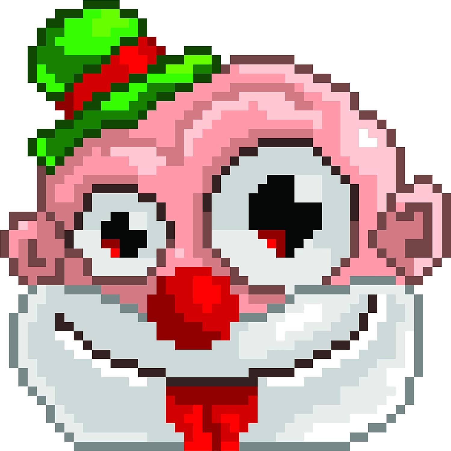 Amazon Com Scary Clown Pixelated 8 Bit Character Creepy Cartoon