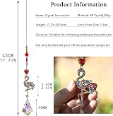 H&D Hyaline & Dora Flamingo Prism Suncatcher Crystal Rhinestones 17.7in view 4
