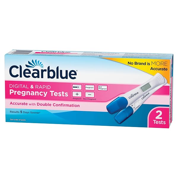 CLEARBLUE DIGITAL & PLUS PREGNANCY 2 TESTS – 0633472601156