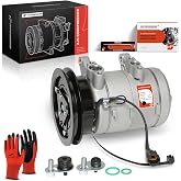 A-Premium Air Conditioner AC Compressor with Clutch | Compatible with Nissan Frontier 2.4L 1998-2004, Xterra 2.4L 2000-2004, with 1 Groove Pulley
