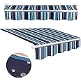 Retractable Patio Awning Replacement Fabric Waterproof Many sizes Shade Sun Shade Awning Cover Outdoor Patio Canopy Sunsetter Deck Awnings Polyester,Frameless ( Color : L X W , Size : (10x8.2ft) 3x2.5