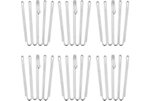 KILYMEZH Metal Curtain Hooks Pinch Pleat Header Tape Pins Heavy Duty Deep Prong Hooks(20 Pack)…