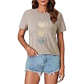 KIFOVEN Women's Graphic Tees Casual Animal Tiger Printed Vintage Tops Short Sleeve Cotton Summer T-Shirt