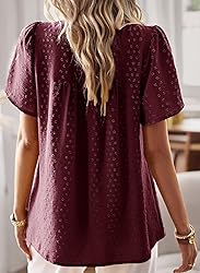 Falechay Womens Plus Size Tops Casual Summer Pom