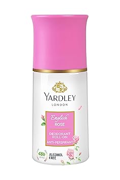 Yardley London English Rose Anti Perspirant Deodorant Roll On for Women, 50ml