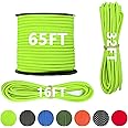 LUYADIN 1/4" x 32' Marine Grade Bungee Cord Elastic Shock Cord, Kayak Stretch String Rope, Heavy Duty Bungee Shock Cords for Repairing Tent Poles, DIY, Tie Downs (Neon Yellow)