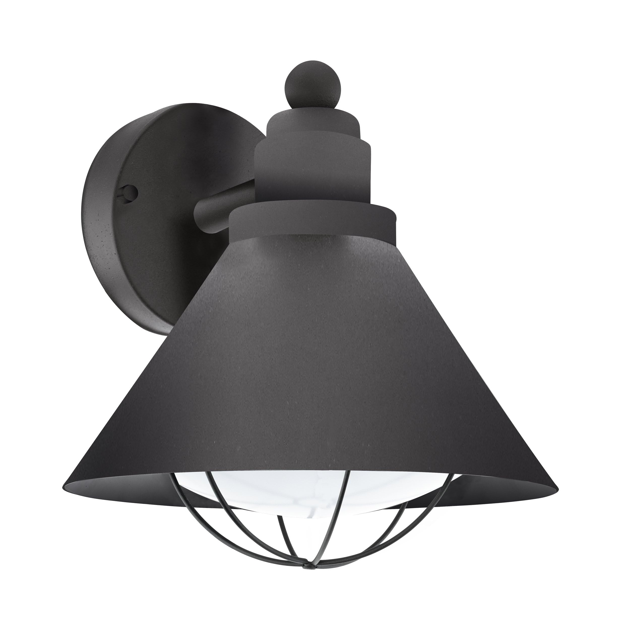 EGLO 94805 E27 Black Outdoor Wall Light BARROSELA
