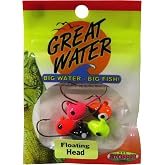 K&amp;E STOPPER LURES Floating JIG Head/Size 1 / Assorted Colors 5PK