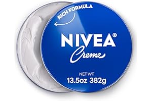 NIVEA Creme Body, Face and Hand Moisturizing Cream for All Skin Types, Rich Body Moisturizer with Provitamin B5, 13.5 Oz Tin