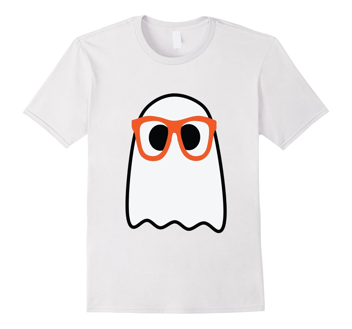 Nerdy Ghost Halloween Hipster Costume T-Shirt- TPT