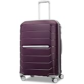 Samsonite Freeform Medium Luggage with Dual 360&deg; Spinner Wheels - Checked Suitcase - TSA Lock, Airline-Approved - Lightweight Durable Polypropylene Expandable Hardshell - Amethyst Purple