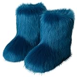 Valpeak Snow Boots for Women 2023 Furry Boots