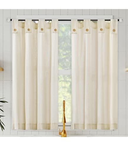 Eddie Bauer Window Valance - Edgewood Plaid Tab Top Treatment 50x20 Inch