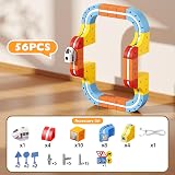 EUCOCO 56 PCS Electric Train Set Track Fusion Toy for Kids 3-12 Years view 6