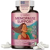WELLFERN Menopause Supplements for Women | Natural Menopause Relief & Hot Flash Relief | Perimenopause Vitamins | Hormone-Free, Night Sweats & Sleep Support