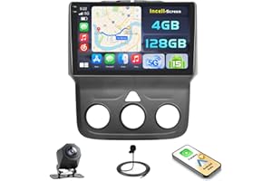[4+128G] Ohradio Android 15 Car Stereo for Dodge Ram 1500/2500/3500 2013-2018, 9'' in-Cell Touchscreen Radio Wireless Carplay