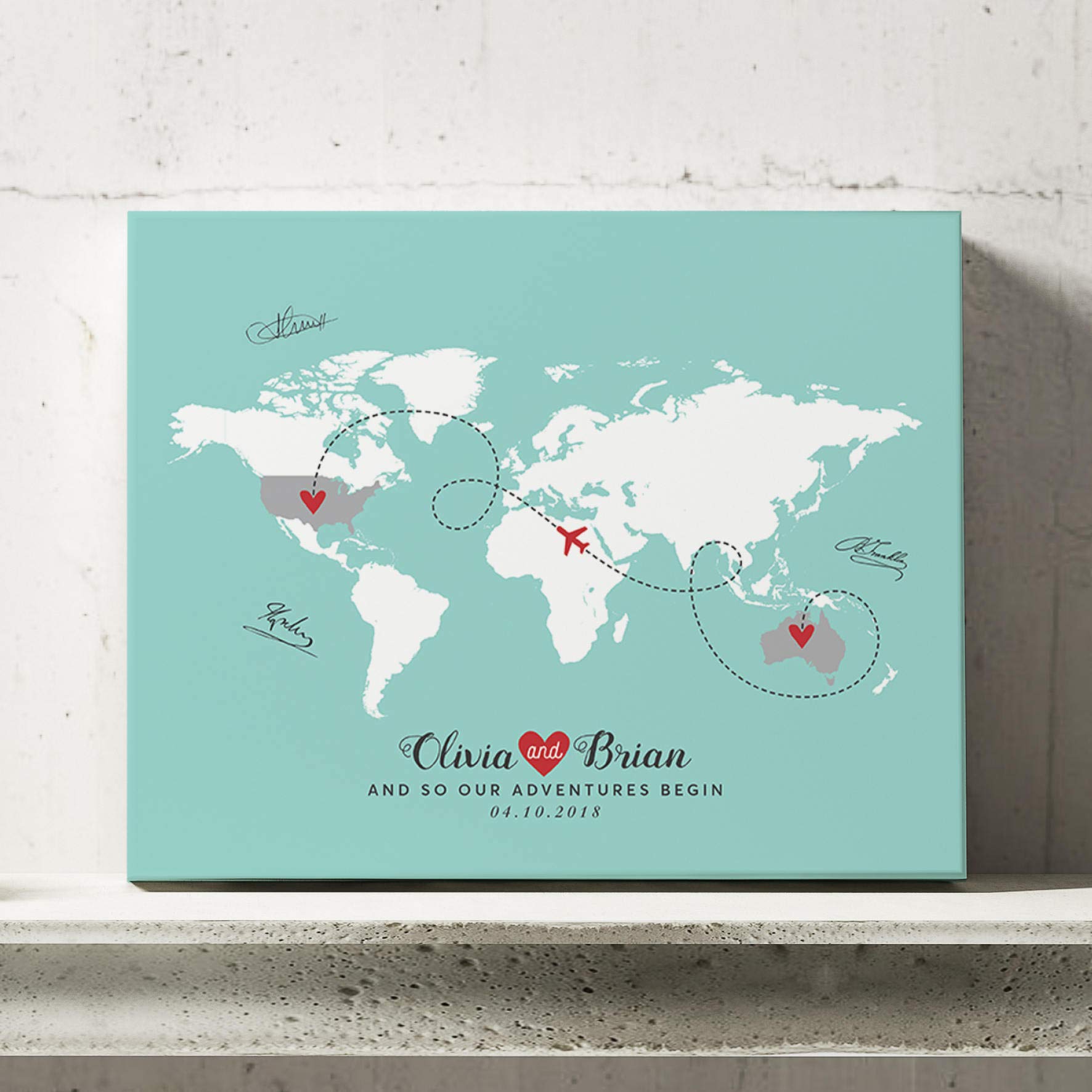 Wedding Guest Book Map, Wedding Guest Book Alternative, Jamaica Map