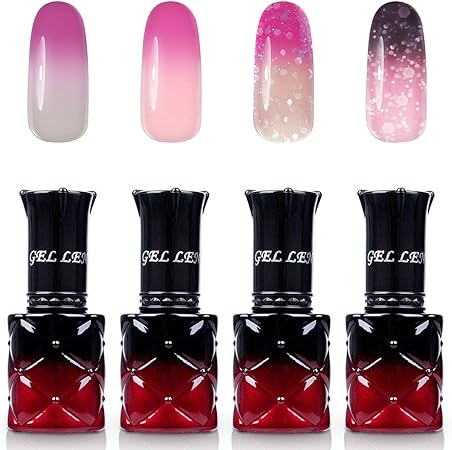 Amazon Gellen ジェルネイル カメレオンジェル カラージェル 4色セット 8ml Uv Led セット ピンク系 G Ellen ジェルネイル 通販