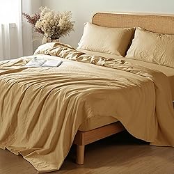 Shilucheng 100% French Linen Sheets - California
