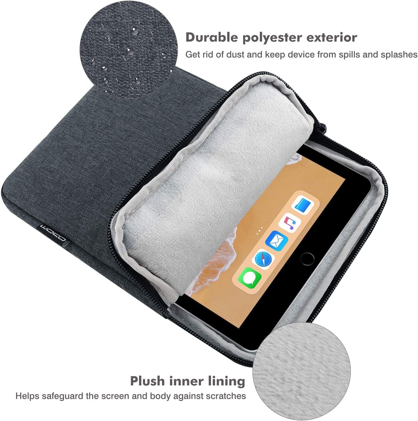 MoKo 9-11 inch tablet case for iPad 11-inch A16 2025, 10.2-inch iPad 2021, Pro 11 M5, Air M3, Galaxy Tab A11+/ A9+ - Image 4