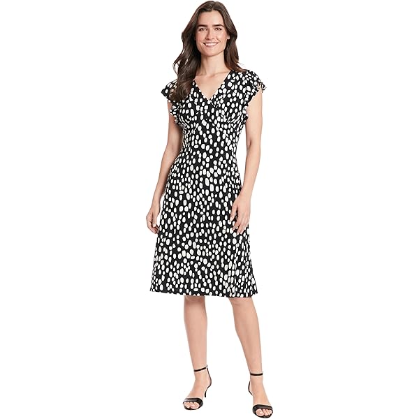 london times dresses black and white Adalynn Cover-Up Dress in Black main image 1