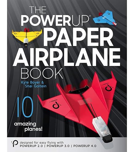 POWERUP 4.0 – Kit RC Avion En Papier – Bluetooth, Gyroscope, Pilote Auto – Jusqu’à 10 Min De Vol – 70 M Portée – Smartphone