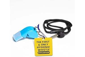 The Protector Whistle P51 - Coach Whistle - Official Whistle for Sports, Removable Cushioned Mouth Grip, Loud Safety Whistle for Adults with Breakaway Lanyard - Emergency Whistle Teacher Lifeguard